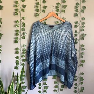 Blue Striped Coverup